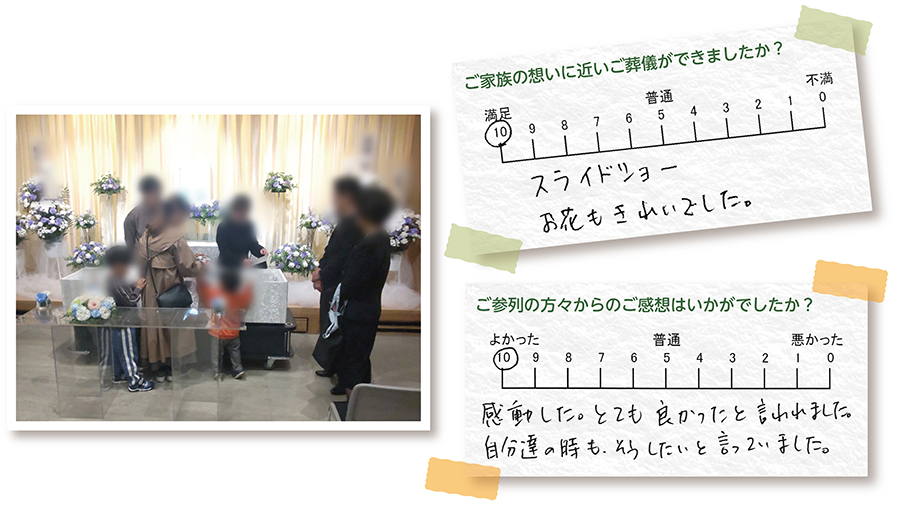浦安市斎場 家族葬 お客様の声