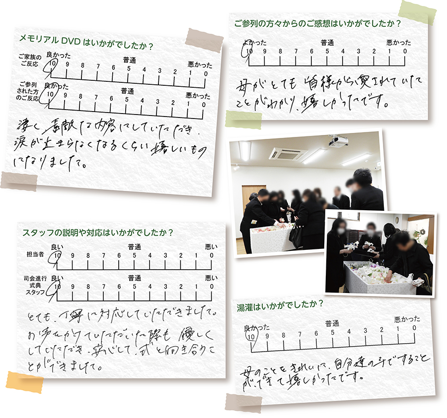 葛西 心和ホール 家族葬 お客様の声